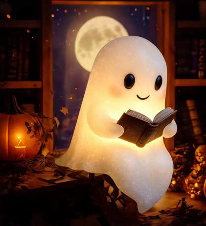 Lampada da lettura fantasma carina Luce notturna